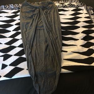Dark grey maxi material
